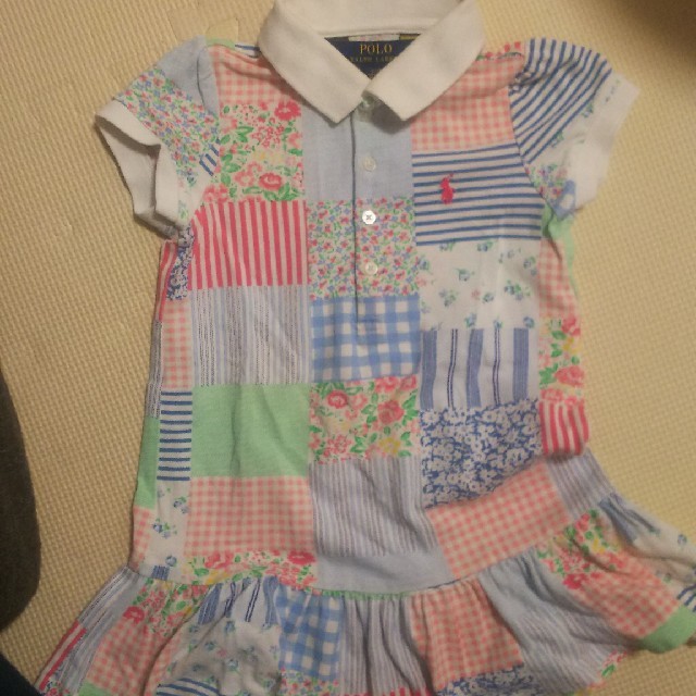 POLO RALPH LAUREN(ポロラルフローレン)の半袖ワンピース キッズ/ベビー/マタニティのキッズ服女の子用(90cm~)(Tシャツ/カットソー)の商品写真