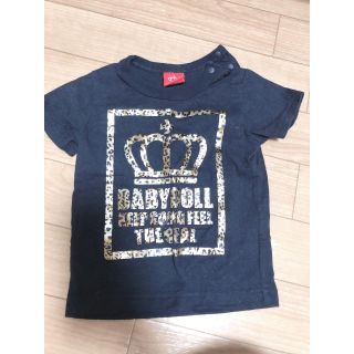 ベビードール(BABYDOLL)のBABYDOLL Tシャツ ブラックヒョウ柄 80cm(Ｔシャツ)