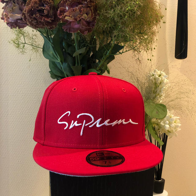 supreme 18aw classic script NEWERA 7 1/4