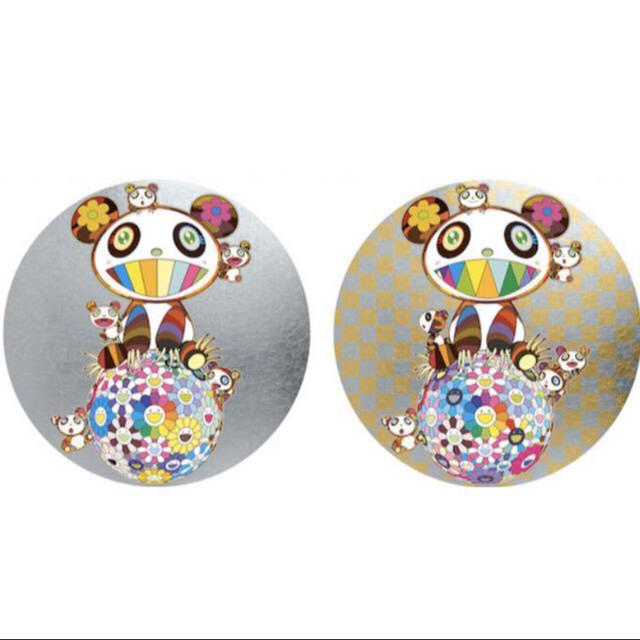 インテリア/住まい/日用品村上隆 ポスター パンダと子パンダ お花ボール Takashi Murakami