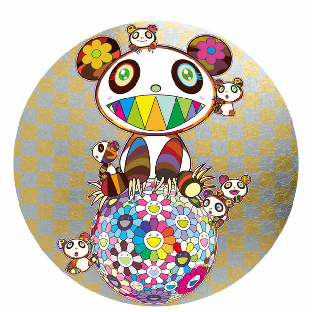 村上隆 ポスター パンダと子パンダ お花ボール Takashi Murakami インテリア/住まい/日用品のインテリア小物(その他)の商品写真