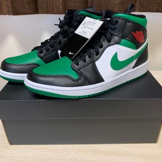 ナイキ(NIKE)の未使用 NIKE AIR JORDAN 1 MID PINE GREEN(スニーカー)