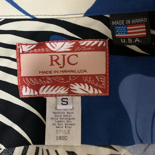 ハワイアロハシャツ　RJC