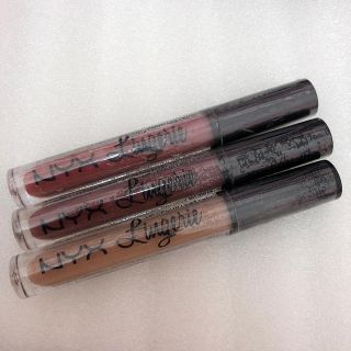 エヌワイエックス(NYX)のNYX マットリップ　3本セット(口紅)