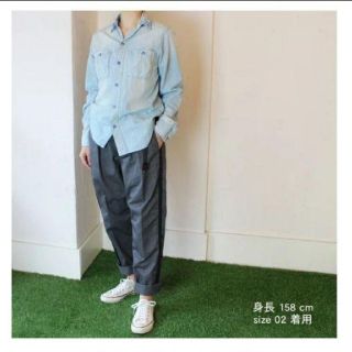 デニムダンガリー(DENIM DUNGAREE)のデニム＆ダンガリー　グラミチコラボ　ラインパンツ　03　ネイビー(パンツ/スパッツ)