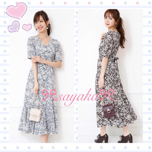 Apuweiser-riche(アプワイザーリッシェ)の💗新品💗🌸Apuweiser-riche🌸小花プリントワンピース レディースのワンピース(ひざ丈ワンピース)の商品写真