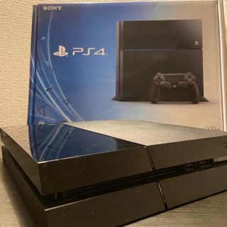 プレイステーション4(PlayStation4)のPS4本体 ブラック 500GB CUH-1100A(家庭用ゲーム機本体)