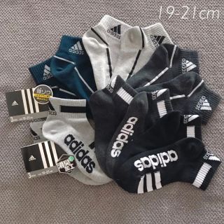 アディダス(adidas)の【6足組】新品タグ 19-21 アディダス ショート ソックス メッシュ 靴下(靴下/タイツ)