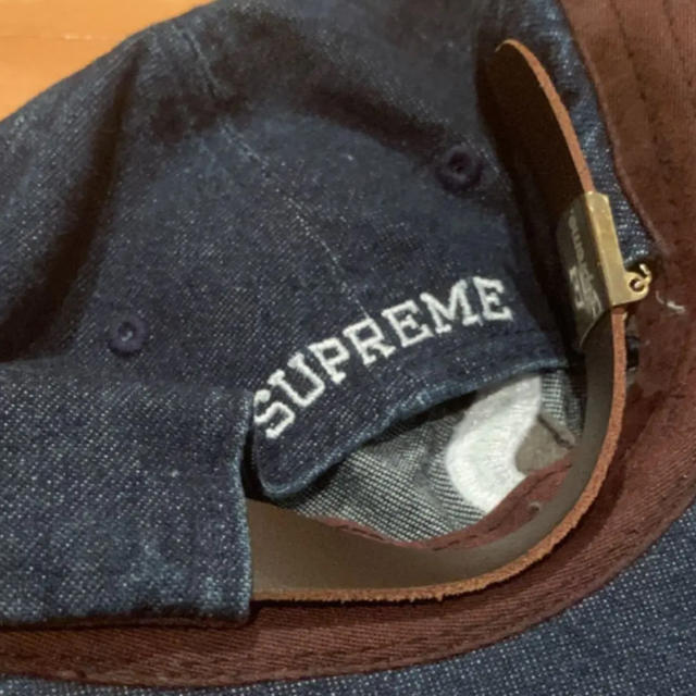 Supreme Washed Denim S Logo Cap Blue 1