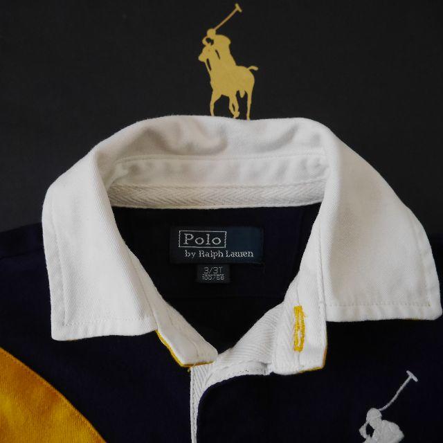 Ralph Lauren(ラルフローレン)の【専用です】【100㎝】　ラルフローレン　半袖ポロシャツ　ネイビー キッズ/ベビー/マタニティのキッズ服男の子用(90cm~)(Tシャツ/カットソー)の商品写真