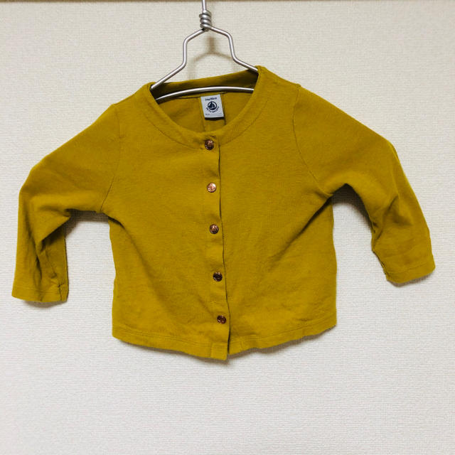 PETIT BATEAU(プチバトー)のプチバトー☆コットンリネンカーディガン☆86☆サイズ80くらい キッズ/ベビー/マタニティのベビー服(~85cm)(カーディガン/ボレロ)の商品写真