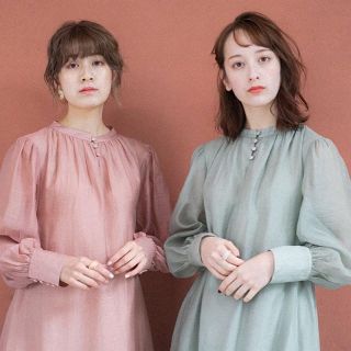 懐かしの街とワンピース グリーン