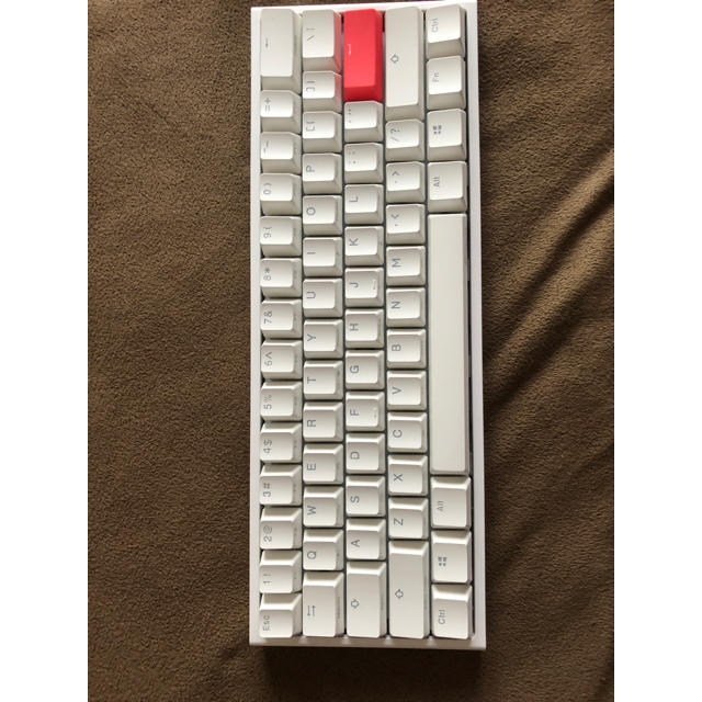 ducky one 2 mini pure white 銀軸スマホ/家電/カメラ