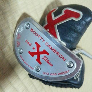 スコッティキャメロン(Scotty Cameron)のタイトリスト　※訳あり　スコッティキャメロン　red・X5 パター　純正カバー付(クラブ)