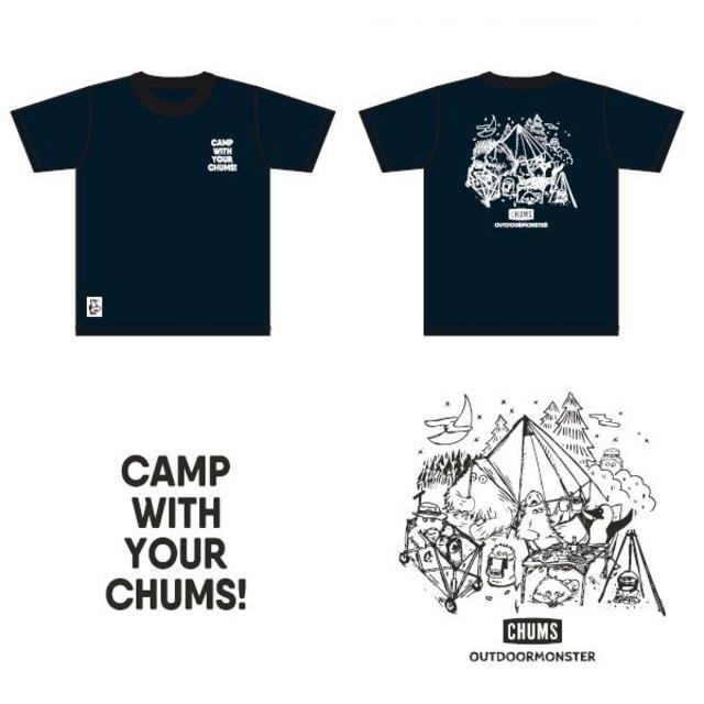 CHUMS(チャムス)の【2点セット】東北限定 チャムス×アウトドアモンスター CWYC Ｔシャツ スポーツ/アウトドアのアウトドア(その他)の商品写真