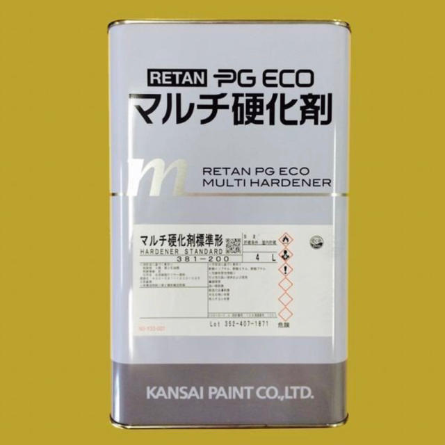 人気新品新作 YO（87303標準-2）関西ペイント レタンPGエコ マルチ硬化剤 ４L ２個セット 塗料