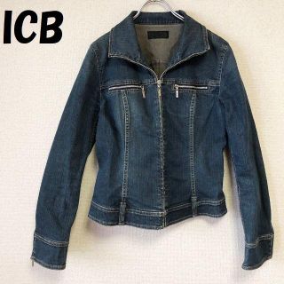 アイシービー(ICB)の【人気】ICB/アイシービー ジップアップデニムジャケット ブルー サイズ11(Gジャン/デニムジャケット)