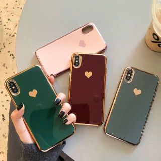 SALE ハート シンプル iPhoneケース トレンド おしゃれ 韓国(iPhoneケース)