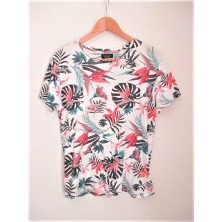 ザラ(ZARA)の☆ZARA ザラ 半袖 総柄 Ｔシャツ 葉っぱ柄 花柄/メンズ/L☆完売モデル(Tシャツ/カットソー(半袖/袖なし))