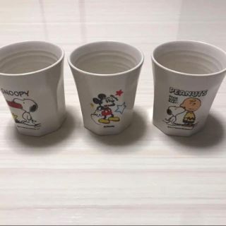 スヌーピー(SNOOPY)の【値下げ】スヌーピー ミッキー コップセット(グラス/カップ)