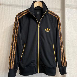 アディダス(adidas)のアディダス　ヒョウ柄ラインジャージ上(ジャージ)