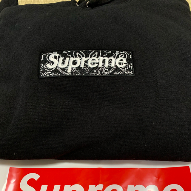 Supreme(シュプリーム)の【確実正規品】Supreme BOXLOGO フーディー黒Lサイズ メンズのトップス(パーカー)の商品写真