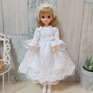 リカちゃんの洋服 ハンドメイドワンピース(人形)