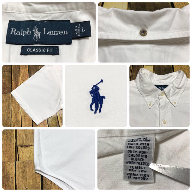 Ralph Lauren(ラルフローレン)の【Anti Hero様】ラルフローレン☆ワンポイント刺繍半袖ボタンダウンシャツ メンズのトップス(シャツ)の商品写真