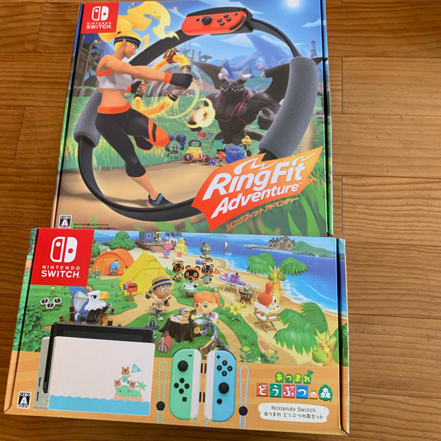 配送員設置 任天堂switch どうぶつの森 リングフィットアドベンチャー 家庭用ゲーム機本体 Raffles Mn