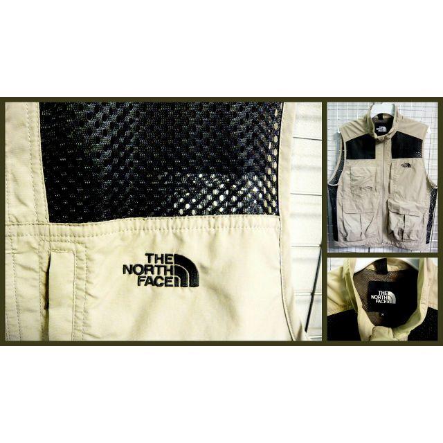 THE NORTH FACE(ザノースフェイス)のthe NORTH FACE ノースフェイス メッシュベスト M ベージュ 美品 メンズのトップス(ベスト)の商品写真