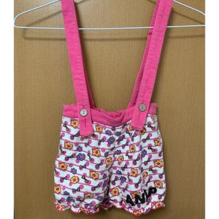 アナップキッズ(ANAP Kids)のサロペット　ANAP  短パン　キッズ　女児　女の子(パンツ/スパッツ)