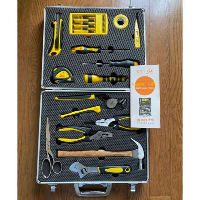 (未使用)家庭用工具セット14点 スポーツ/アウトドアの自転車(工具/メンテナンス)の商品写真