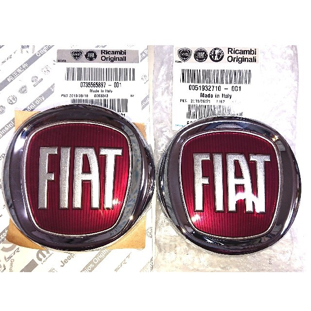 FIAT フロント リア エンブレム セット 純正 新品 フィアット