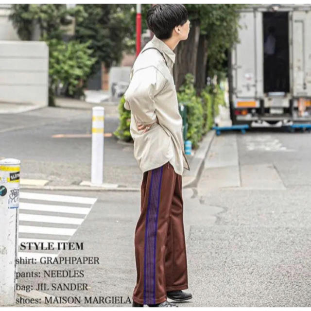 公式ショップ 美品 needles トラックパンツ ストレート ボルドー