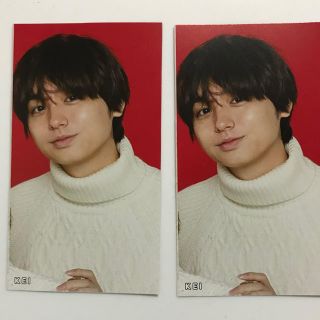 ヘイセイジャンプ(Hey! Say! JUMP)のポポロ　7月号　厚紙カード(アイドルグッズ)