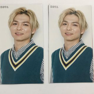 ヘイセイジャンプ(Hey! Say! JUMP)のポポロ　7月号　厚紙カード(アイドルグッズ)