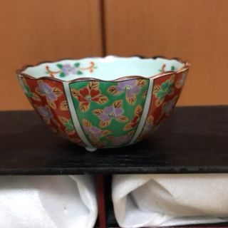 【新品未使用】有田焼　極彩山茶花　小付揃 仁祥窯(陶芸)