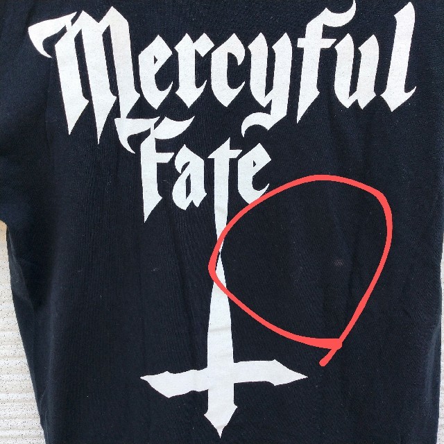 Anvil(アンビル)のMERCYFUL FATE Tシャツ　サイズM　バンドTシャツ　ヘビメタ　激レア エンタメ/ホビーのタレントグッズ(ミュージシャン)の商品写真