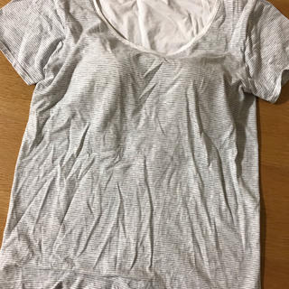 ムジルシリョウヒン(MUJI (無印良品))の無印良品　カップ付きTシャツ　インナー(Tシャツ(半袖/袖なし))
