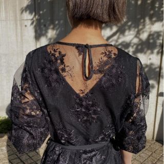 スカートAmeri VINTEGE 3way layered lace dress