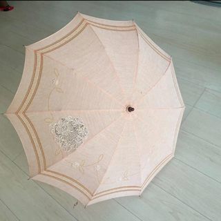 可愛い☆刺繍 布折りたたみ日傘(傘)