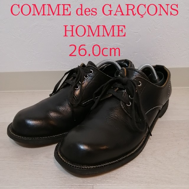 【COMME des GARÇONS HOMME】ショートブーツ 26cm 黒