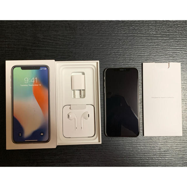 スマートフォン/携帯電話iPhone X Silver 256 GB docomo SIMロック解除済み