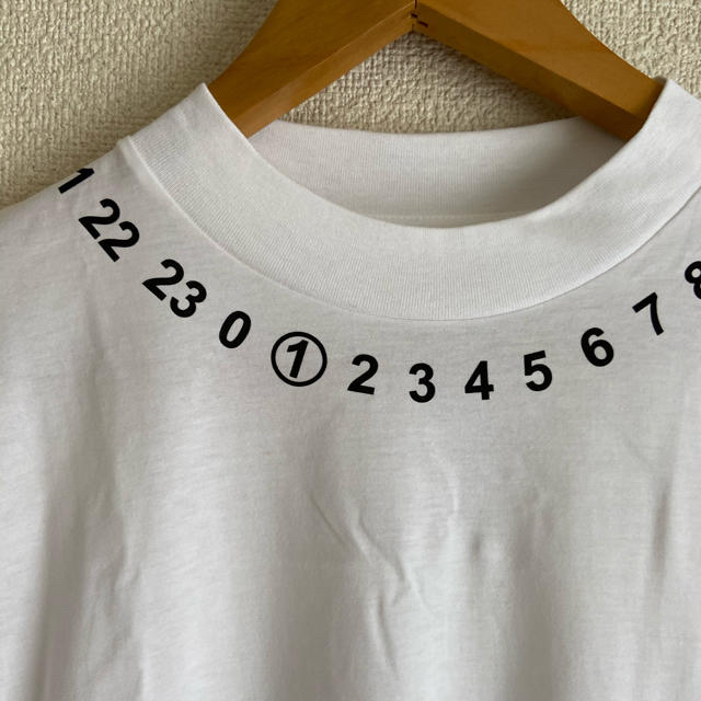 【新品】MAISON MARGIELA マルジェラ ナンバー刺繍ロゴＴシャツXL