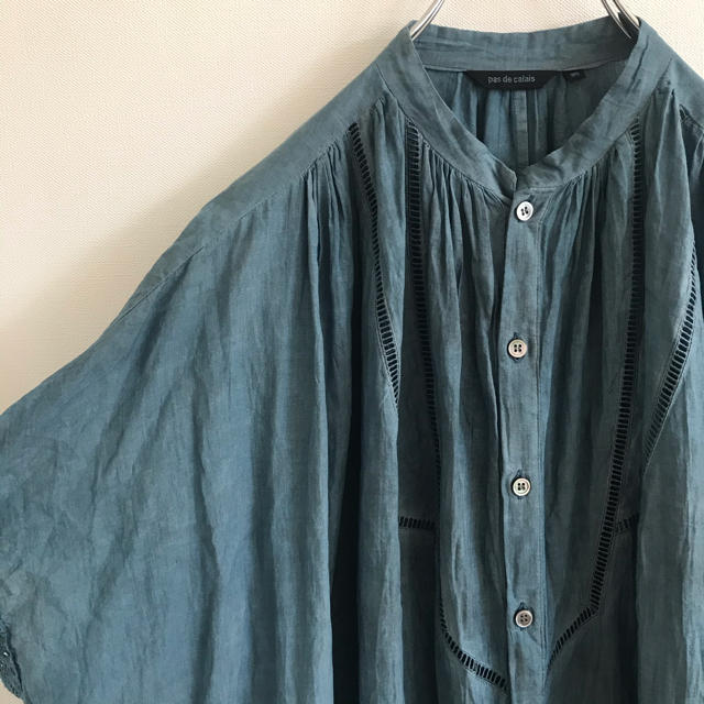 pas de calais パドカレ 藍染めワンピース