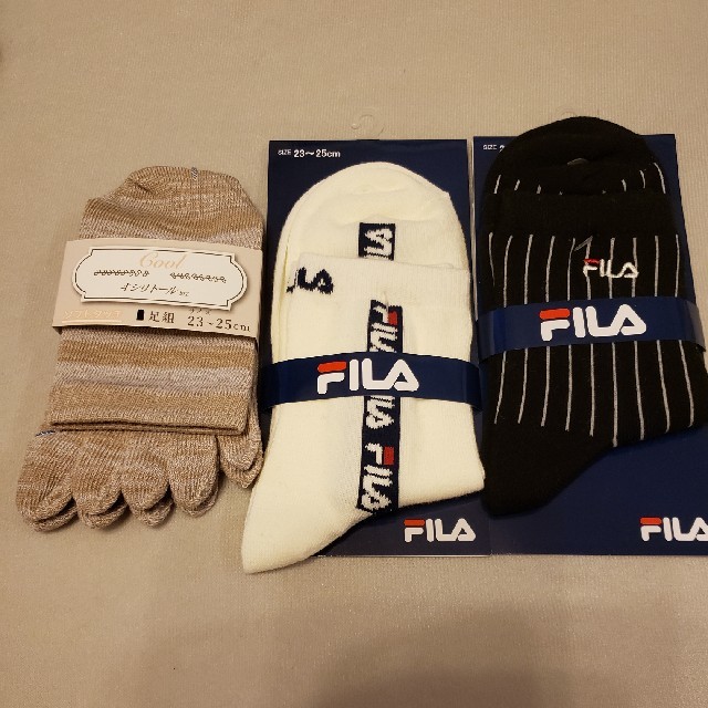 FILA(フィラ)の夏用レディース　5本指ソックス、FILAソックス レディースのレッグウェア(ソックス)の商品写真