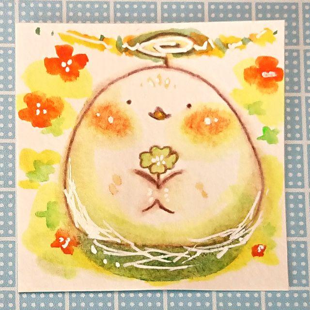 原画 ミニ額縁 届け ポポッコ 手描きイラスト 絵 アート 原画の通販 By Kiwa S Shop ラクマ