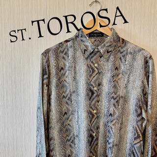 【古着】st.TOROSA セントトロサ 柄シャツ 90s レトロ アート(シャツ)