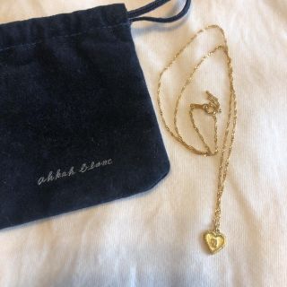 アーカー(AHKAH)のアーカー AHKAH イニシャル ネックレス k18 N(ネックレス)