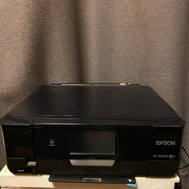 EPSON(エプソン)のEPSON  プリンター　EP-807AB  中古　Wi-Fi対応 スマホ/家電/カメラのPC/タブレット(PC周辺機器)の商品写真